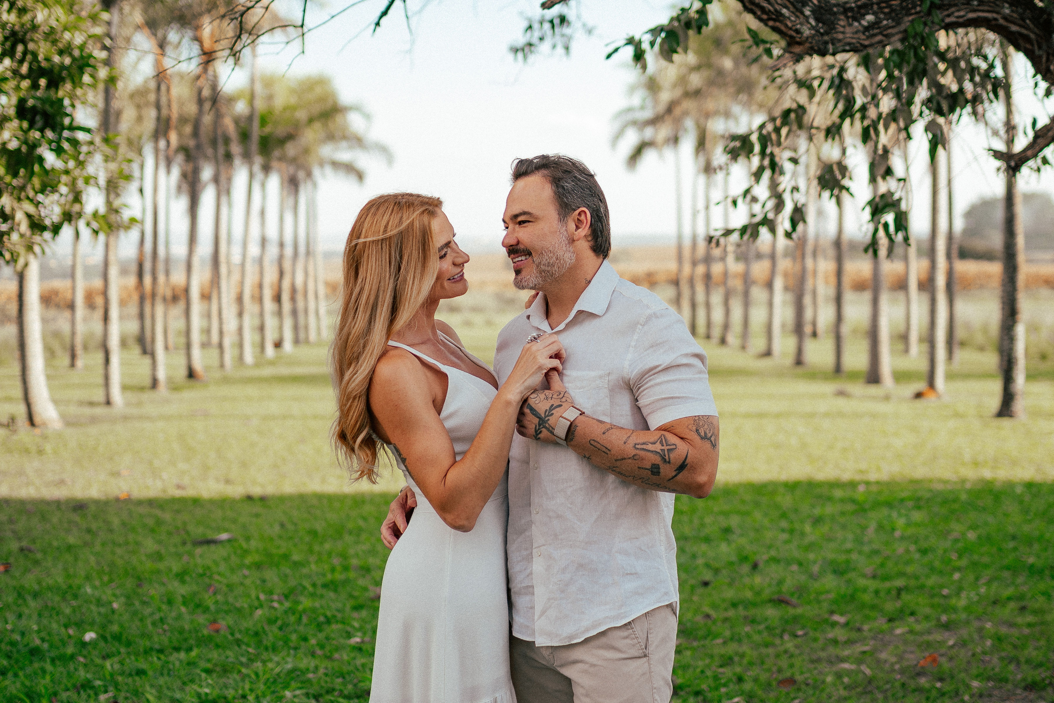Mel e Rick — momento do casal